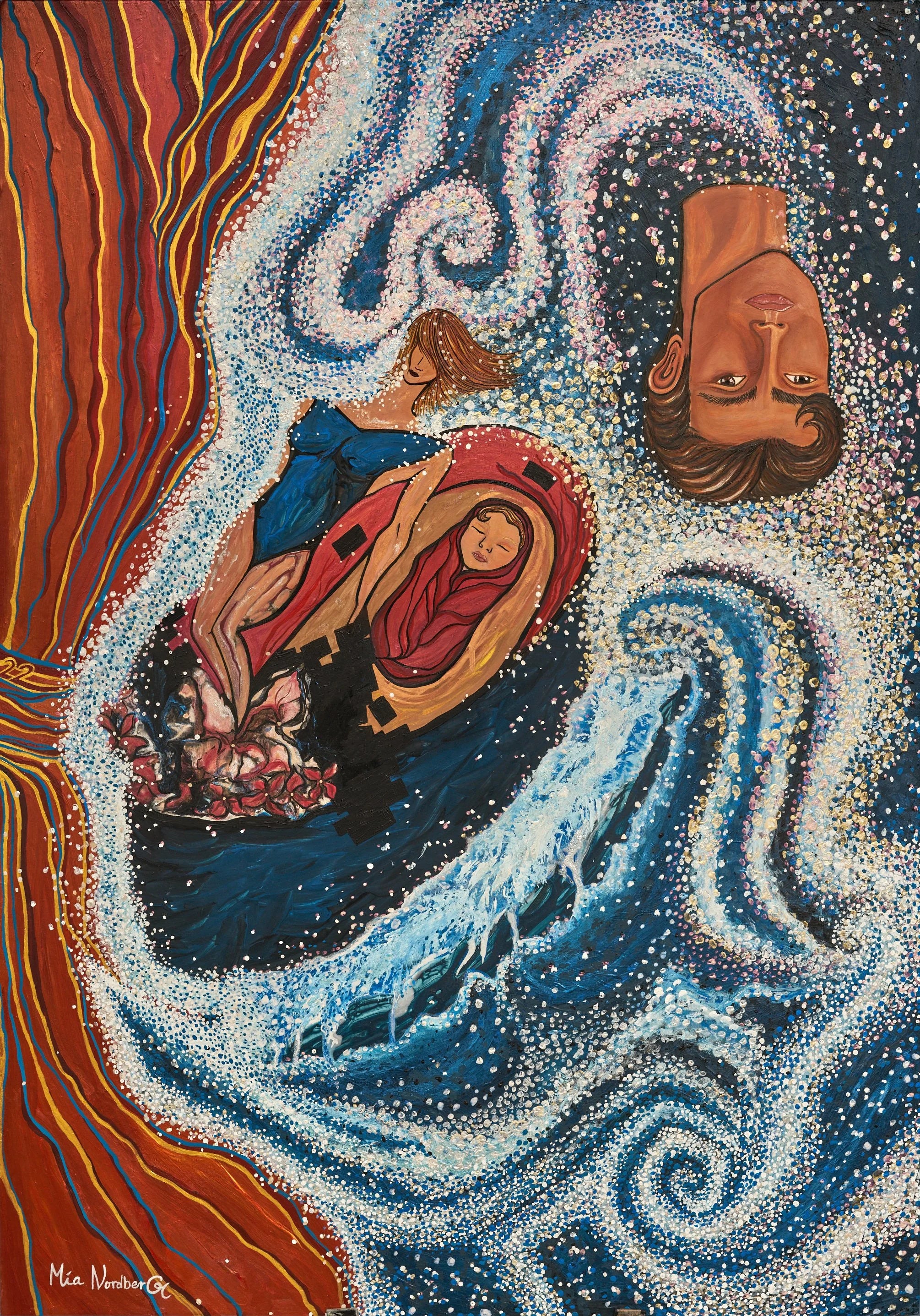 BARNETT AND THE BASSINET original art