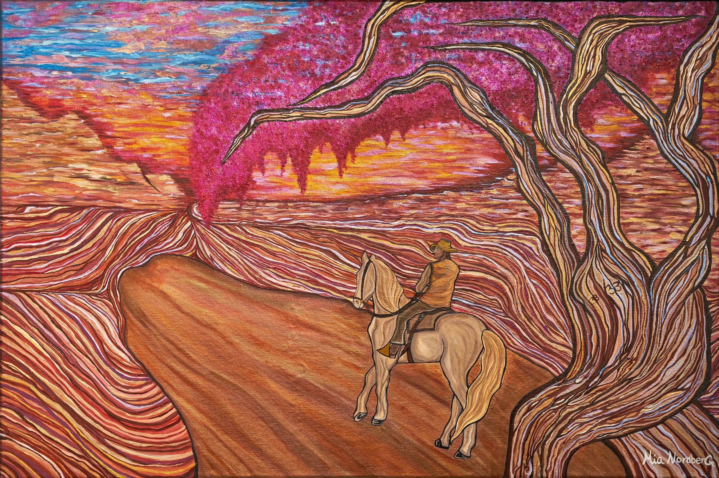 The skeleton under the tree original arts